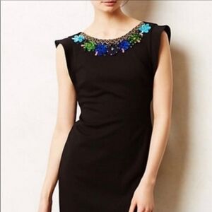 Bailey 44 anthropologie black embellished dress